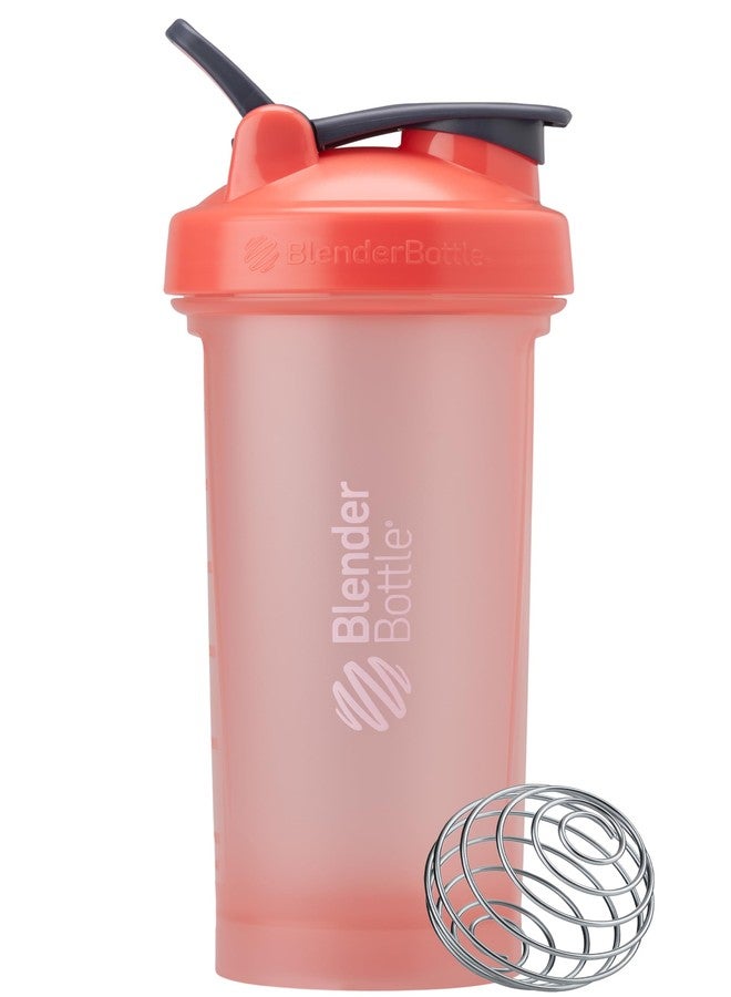 زجاجة خلط BlenderBottle Classic V2 مثالية لمشروبات البروتين ومكملات ما قبل التمرين، سعة 28 أونصة، لون مرجاني